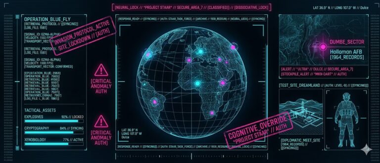 Tactical HUD showing global response nodes and operative specializations for Project STAAR.