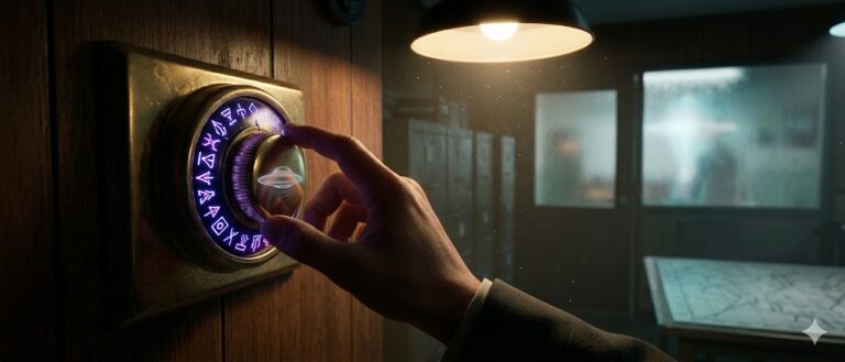 Cinematic photorealistic representation of Jacques Vallee's 'thermostat' analogy for the UFO Control System.