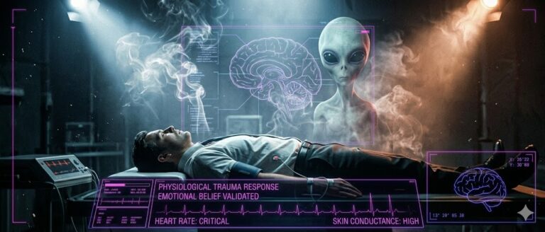 Tactical visualization of the physiological monitoring of an abductee’s stress response to traumatic memories.