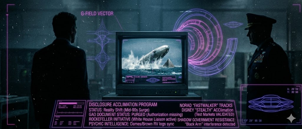 Tactical visualization of the 1990s disclosure timeline and the media acclimation program.