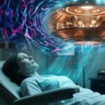Cinematic visualization of a hypnosis session linking alien abduction imagery to the "Birth Memories Hypothesis."