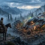 Visualization of the 1865 UFO crash at Cadotte Pass, Montana.