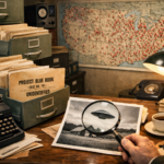 Archive of Project Blue Book case files and unidentified UFO sighting reports.