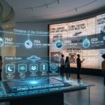 Educational infographic display showing the history and classification of UFO/UAP phenomena.