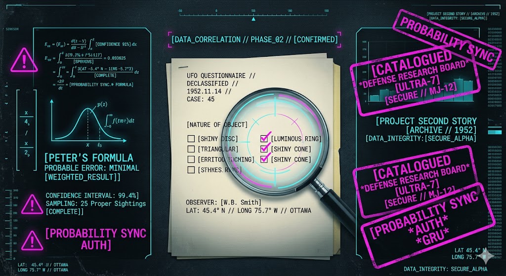 A visualization of the standardized reporting and mathematical analysis used by Canada's Defense Research Board.