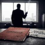 A "Dormouse" folder next to an MKULTRA newspaper headline, symbolizing a strategic cover-up.