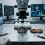 Laboratory analysis of anomalous UFO debris and physical landing trace soil samples.